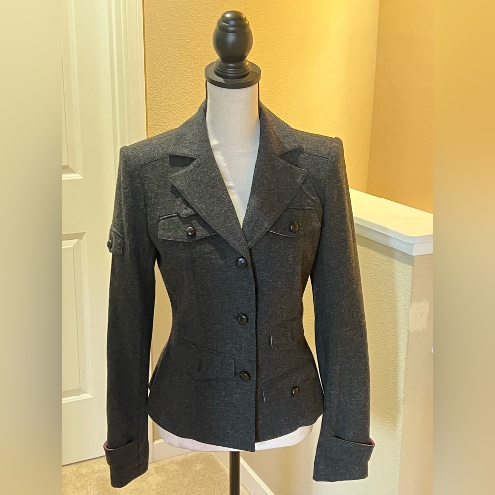 Diane Von Furstenberg Charcoal Blazer